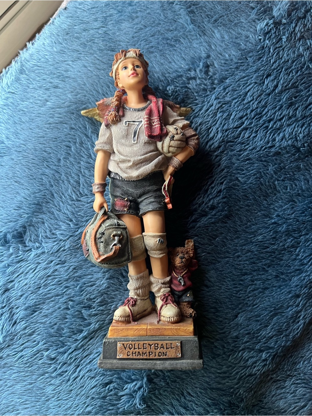 Boyds Bear & Friends Folkstones Heather Chris Angel Volleyball 5E Figurine 28210